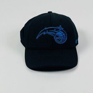47 Brand Orlando Magic NBA Strapback Black Cap Blue Logo Unisex